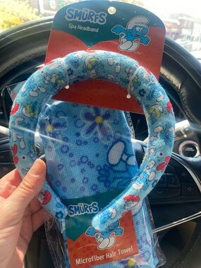 The Smurfs Blue Spa Headband & Microfiber Hair Towel Set